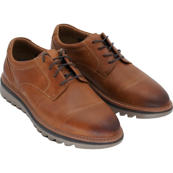 Mens Johnston Murphy Braydon Tan Derby Shoes US 10 M - Picture 4 of 6